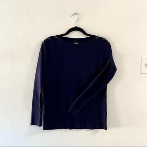 JCREW Pima cotton blend boat neck sweater - size XS